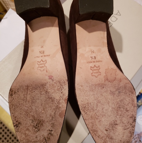 Adrienne Vittadini brown Suade heels - Picture 5 of 5